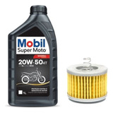 Kit Troca Oleo Fazer 150 Crosser Factor Filtro + Mobil 20w50