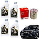 Kit Troca Oleo Honda New Civic 1.8 16v Fit City 10w30 2007/.