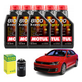 Kit Troca Oleo Motul 8100 5w40 Jetta 2.0 16v Tsi 200cv 05-17