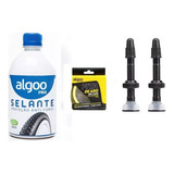 Kit Tubeless Selante Algoo 500ml + Par De Bico + Fita / Bike