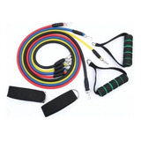Kit Tubing Elástico 11 Itens Treinamento Funcional Pilates