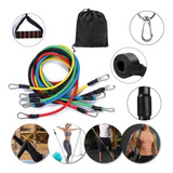 Kit Tubing Elástico 11 Itens Treinamento Funcional Pilates