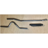 Kit Tubo/ Curva/ Abafador 2,5pol Chevette / Chevy / Marajó 