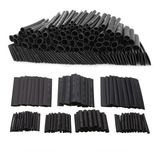 Kit Tubo Espaguete Termo Retrátil 328 Pcs, Preto