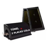 Kit Túnel Porta Placa De Cola + 2 Placas Pega Rato Forte Nf