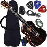 Kit Ukulele Concerto Elétrico Canhoto Su23r Shelby Envio24h
