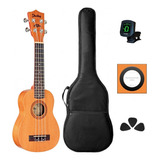 Kit Ukulele Soprano Shelby Profissional Mogno