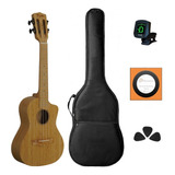 Kit Ukulele Soprano Tagima Profissional Laki Bambu Completo