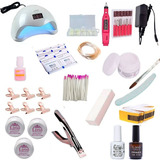 Kit Unha Acrigel Fibra + Cabine + Lixa Kit Gel Acrygel Lirio