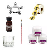 Kit Unhas Moldes F1 Presilha Porcelana Acrilico Monomer