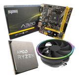 Kit Upgrad Amd Ryzen 5 5600g Placa Mãe A320 + Cooler