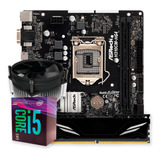 Kit Upgrade Gamer Intel I5-8400 + Cooler + H310 + 8gb Ddr4 Cor Preto