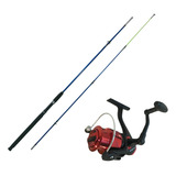 Kit Vara Xingu 1,80 E Molinete 3 Rol Peixes De Até 20 Libras