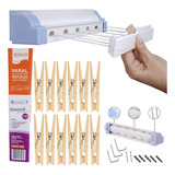 Kit Varal Automatico Rotoflex 5cordas+prenderores D