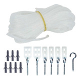 Kit Varal De Teto Secador De Roupas Completo Corda Nylon