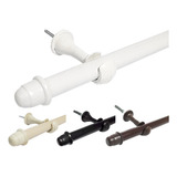 Kit Varão Simples 2 Metros 19mm Para Cortina Várias Cores