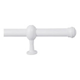 Kit Varão Simples 4,00 Metros 19mm P/ Cortina Cromado Fino