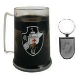 Kit Vasco Da Gama - Caneca Gel Congelante + Chaveiro Oficial