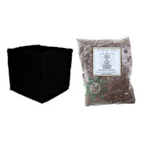 Kit Vaso Feltro 7l Solo Adubado Perlita Esterco Turfa Grow