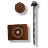 Kit Vedação Fixação Parafuso Telhas Colonial Pvc 20 Unidades