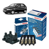 Kit Vela Cabo Bobina Palio G1 1.3 16v Fire 01 Gaso Bosch