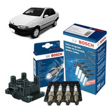 Kit Vela Cabo Bobina Siena G1 1.3 16v Fire 01 Gaso Bosch