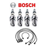 Kit Vela + Cabo Vela Ignição Bosch Opala Caravan 4 Cilindros