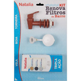 Kit Vela Tripla Ação Filtro De Barro + Boia + Torneira 