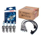 Kit Velas + Cabos Original Vw Fox Gol Saveiro G5 G6 G7 