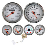 Kit Velocímetro Buggy Rpm Sinaleira Press Oleo Volt Ind Comb