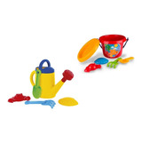 Kit Verão: Balde Praia + Regador Praia - Brinquedo Infantil