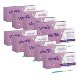 Kit Verifik Tira Teste De Gravidez C/ 10 Cx Com 1 Tira Cd