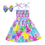 Kit Vestido Infantil Cores Modelo Ciganinha