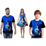 Kit Vestido Mais Duas Camisetas Adulto Ou Infantil Sonic Ar