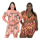 Kit Vestido Plus Size E Conjunto