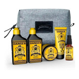 Kit Viagem Mini Danger 4 Itens Barba Forte+ Oleo Danger 30ml