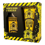Kit Viagem Shampoo Bomba + Beard Balm Danger Barba Forte