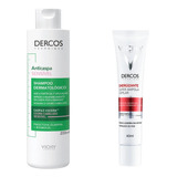 Kit Vichy Dercos Shampoo Anticaspa Sensi+ Ampola Energizante