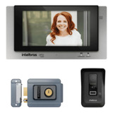 Kit Video Porteiro Fechadura Eletrica App Celular Monitor 