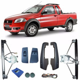 Kit Vidro Eletrico Strada 2 P Nova+trava+alarme+caçamba