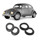 Kit Vidro Vigia Traseiro Com Friso Para Brisa Lateral Fusca