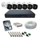 Kit Vigilância 6 Câmeras Intelbras 1010b G4 + Dvr 8ch P2p+ap