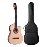 Kit Violão Elétrico Nylon Rozini Profissional Rx515 Capa