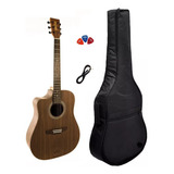 Kit Violão Eletroacustico Rozini Rx315 At F Ct Lh Canhoto