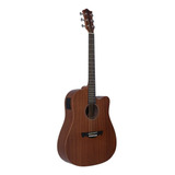 Kit Violao Folk Tagima Kansas Mahogany Eletrico Afinador Bag