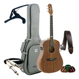 Kit Violão Strinberg Elétrico Sd301hcr Half Cutaway Completo