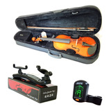 Kit Violino Barth 4/4 C/ Estojo Term+ Espaleira+ Afinador !!