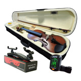 Kit Violino Barth 4/4 Old Envel+ Estojo+ Afin+ Espaleira- Nt