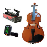 Kit Violino Canhoto Barth Nt 4/4 C/estojo+espaleira+afinador