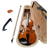 Kit Violino Dominante Infantil 1/2 Ou 3/4 + Espaleira